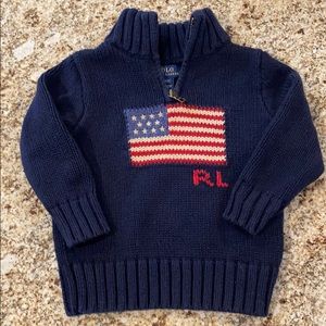 Boys Polo Ralph Lauren American Flag Sweater
